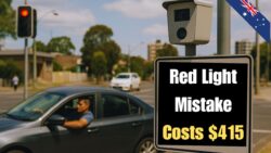 Australia tightens road safety rules with a $415 fine for rolling-red offences — AI Red Light cameras now active.
